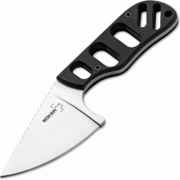 Нож с фиксированным клинком шейный Chad Los Banos Design SFB Neck, Boker Plus 02BO321, сталь 440C Satin, рукоять стеклотекстолит G10 купить в Калуге